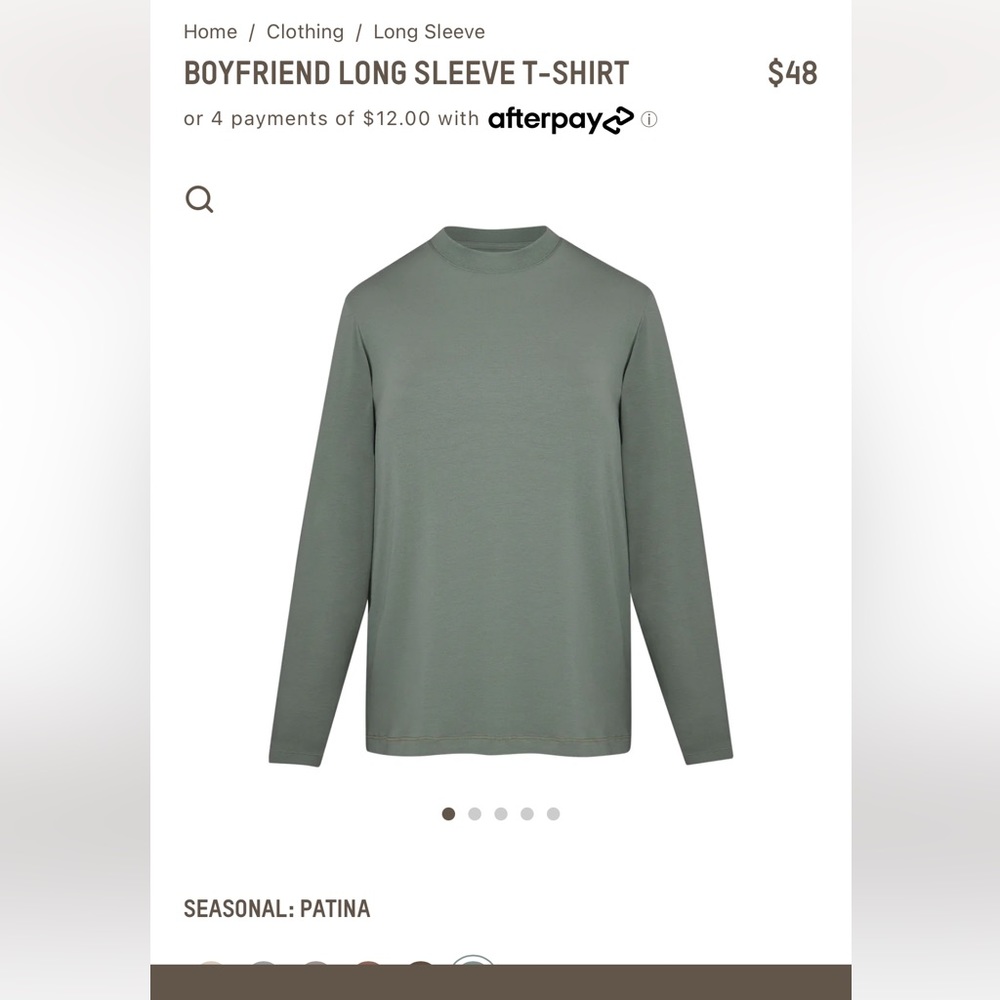 SKIMS Boyfriend Boxer, Boyfriend long sleeve